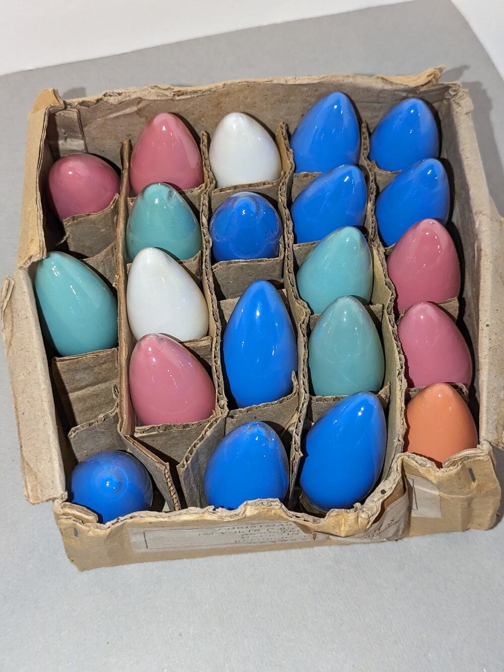 Vintage Case of C - 9 1/4 Christmas Light Bulbs Replacement Outdoor Lights